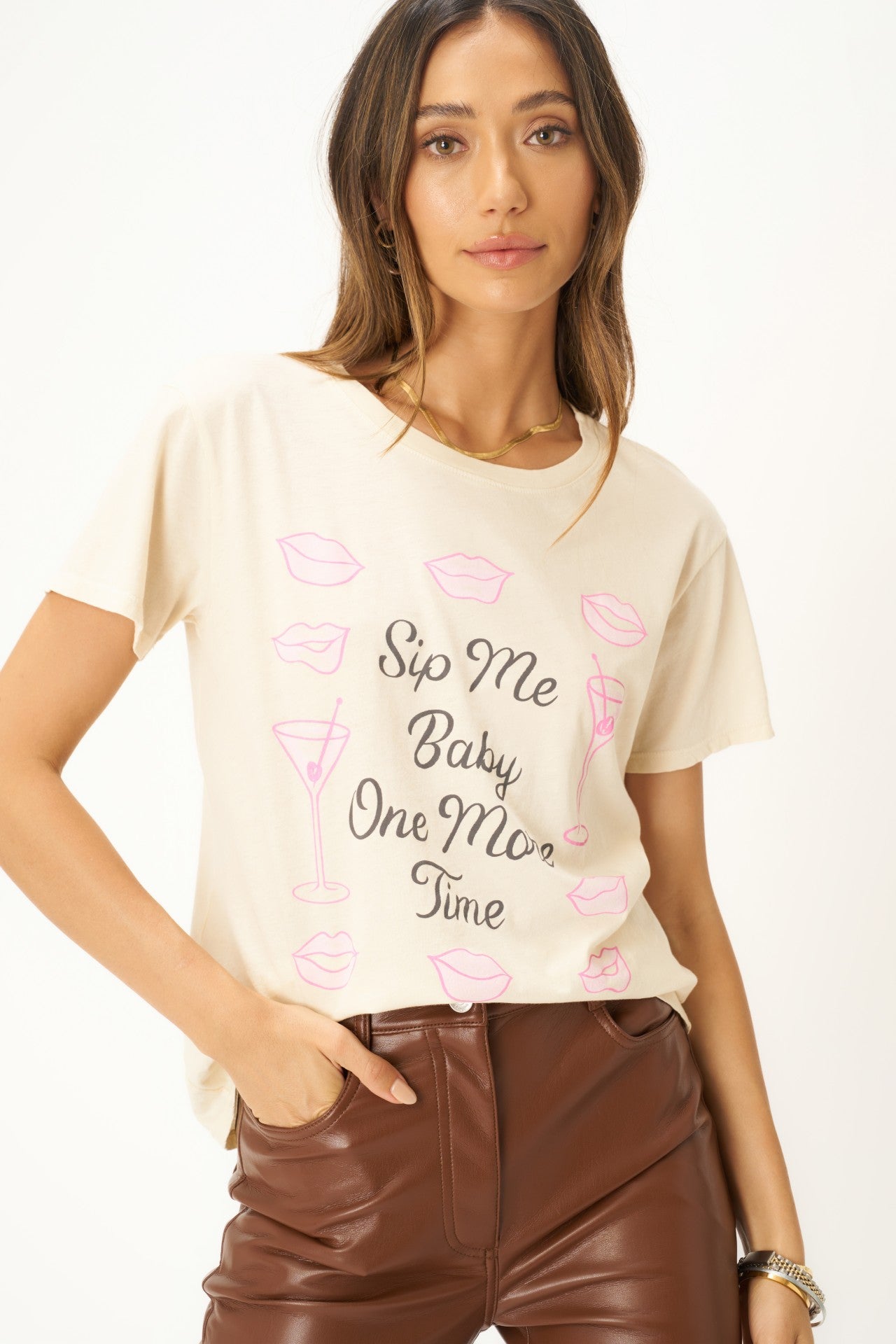 PROJECT SOCIAL T Sip Me Baby Tee