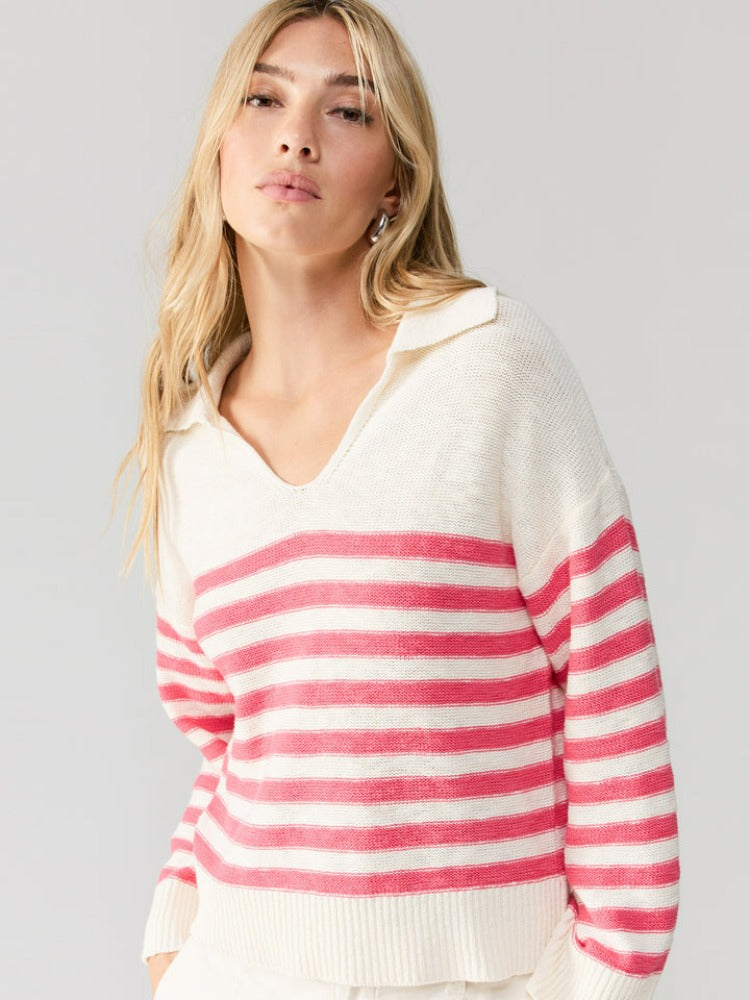 Sanctuary Perfect Timing Sweater Flushed Stripe