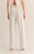 SAGE THE LABEL Follow Me Pleated Trousers Off White