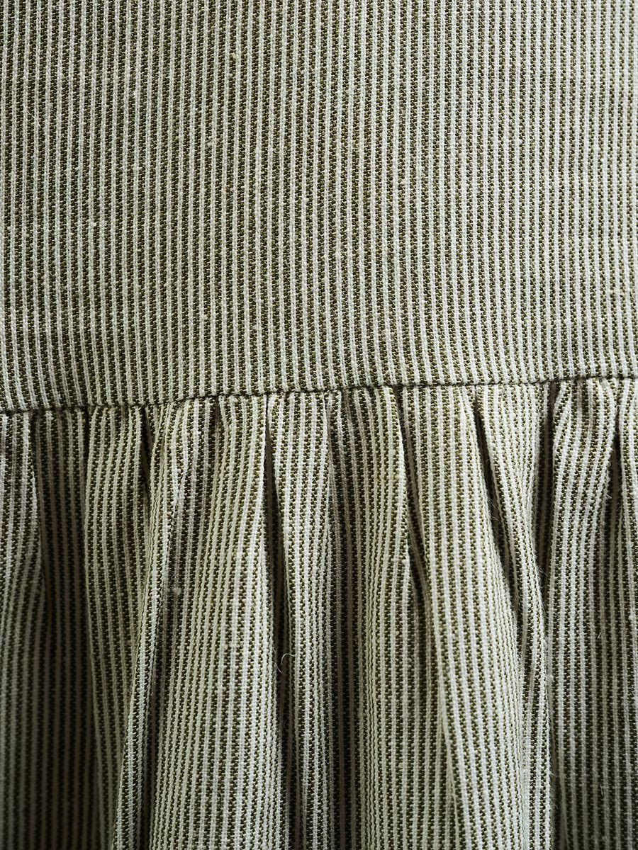 Mata Traders Lorelei Tiered Dress Olive Stripe