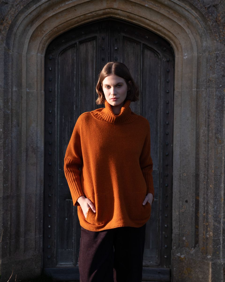 BIBICO Adela Jumper in Oxide (Burnt Orange)