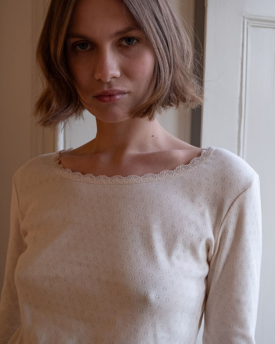 BIBICO Cali Pointelle T in Cream