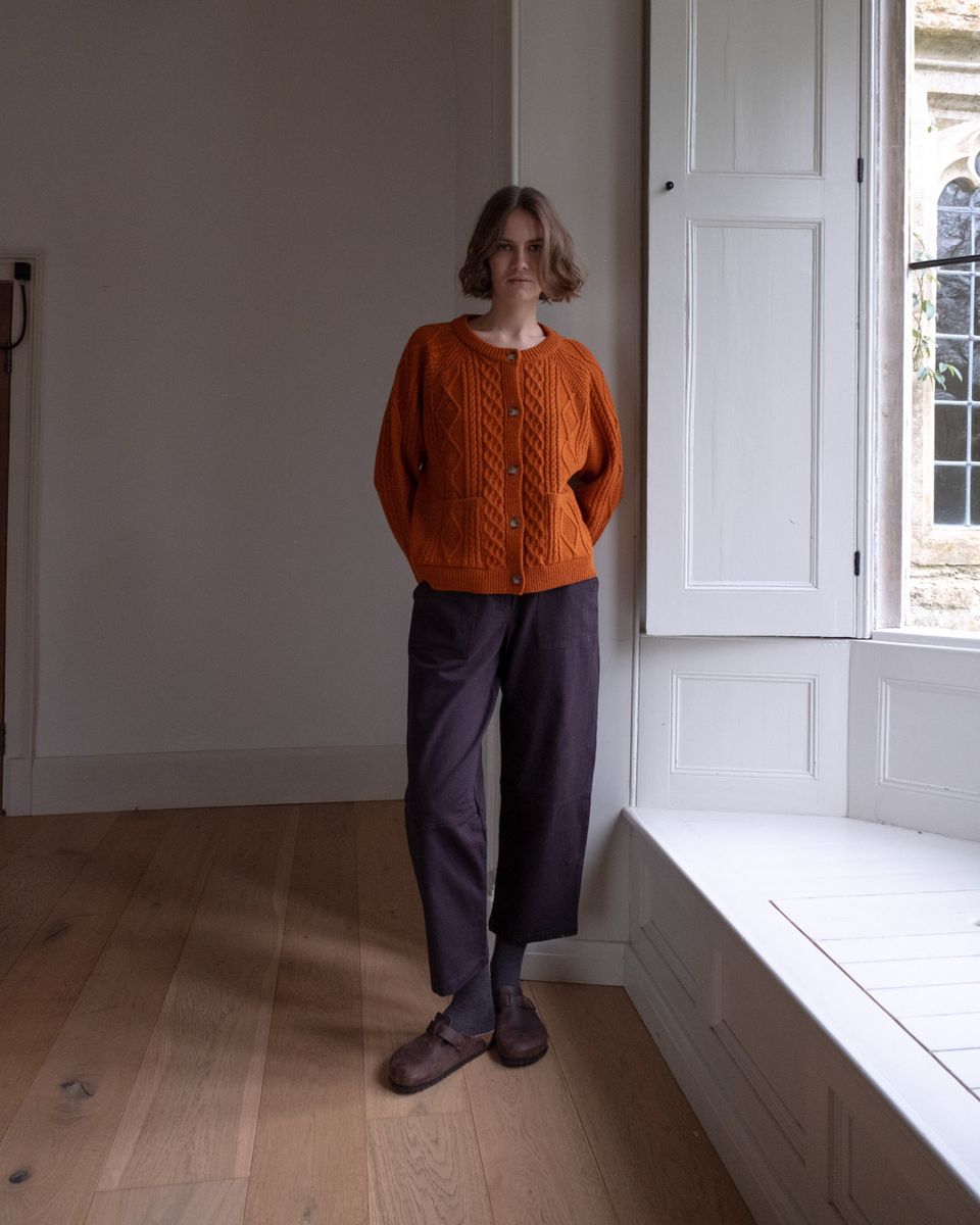 BIBICO Margate Relaxed Trousers in Twill Grey