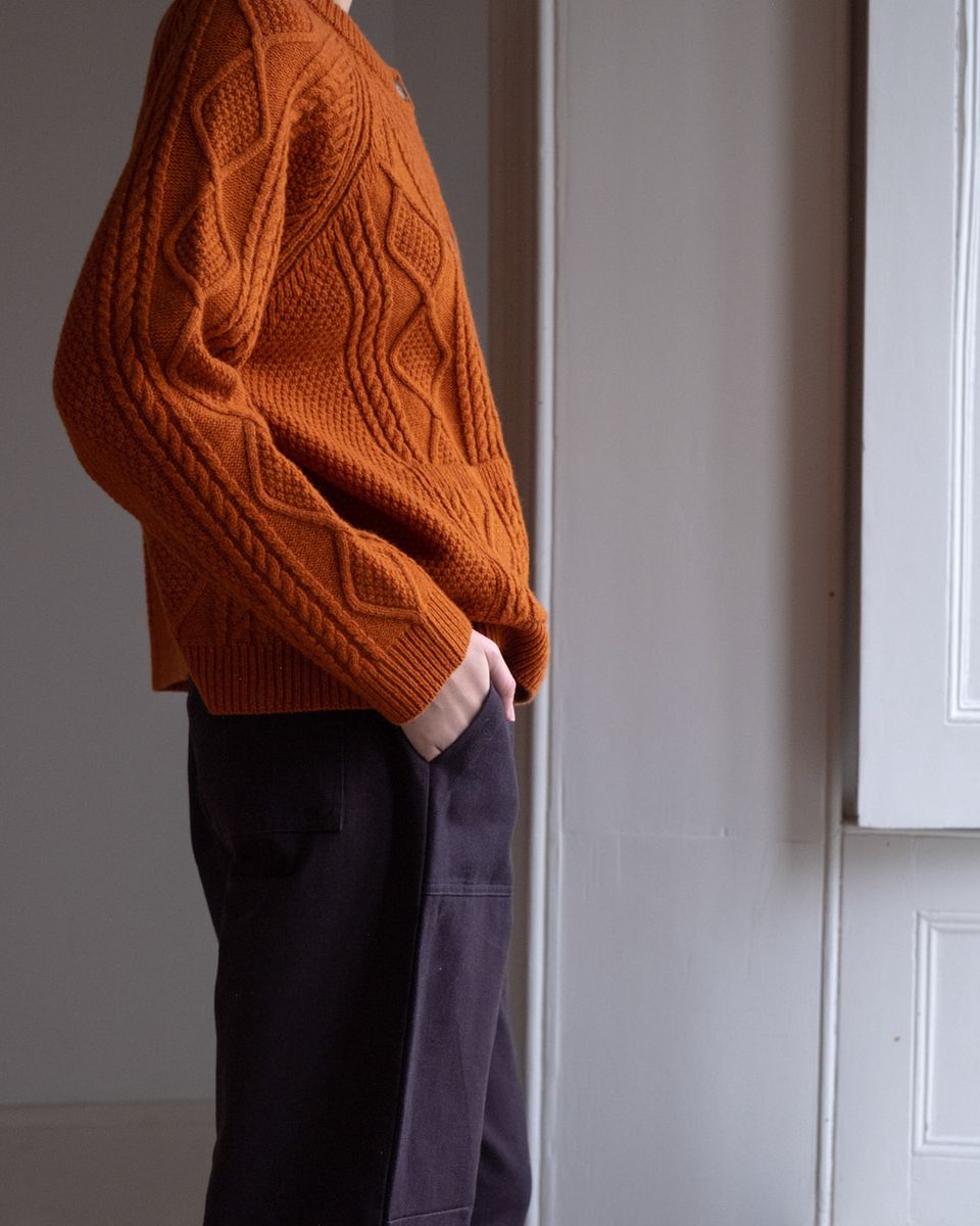 BIBICO Margate Relaxed Trousers in Twill Grey