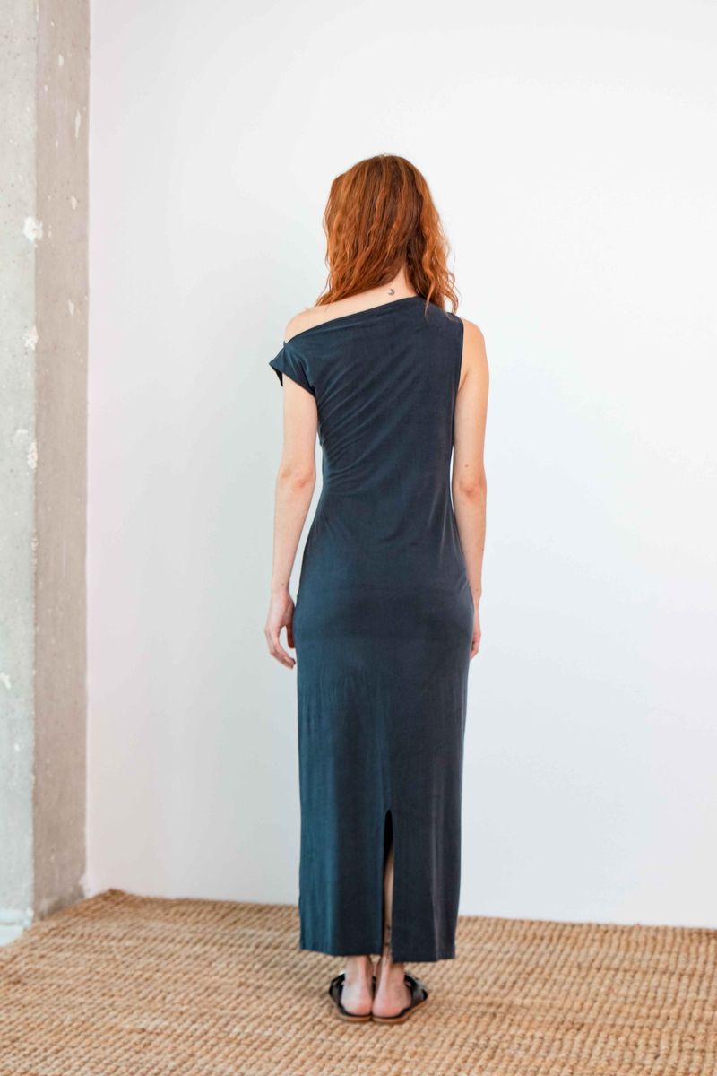 COSSAC Drape Midi Dress