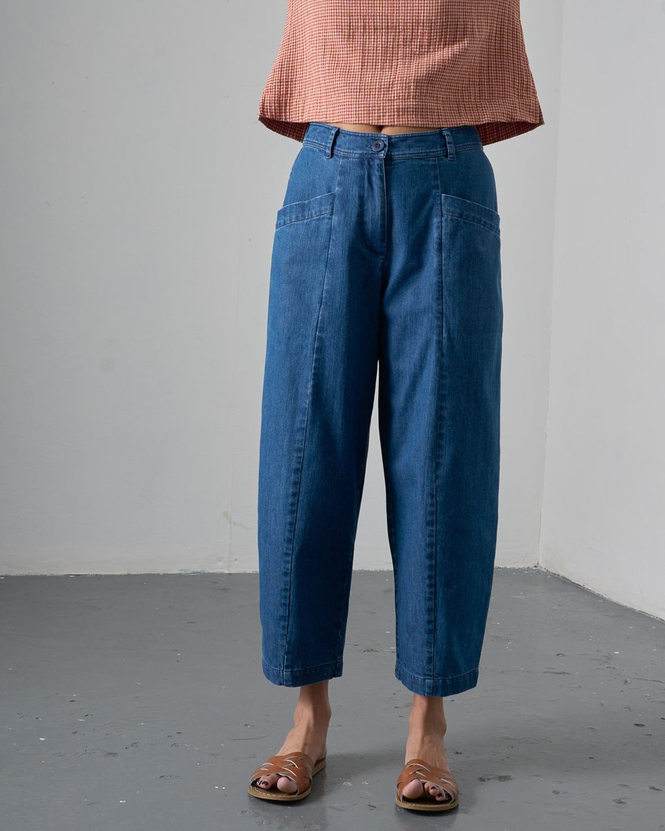 BIBICO Lorren Trousers in Mid Weight Denim