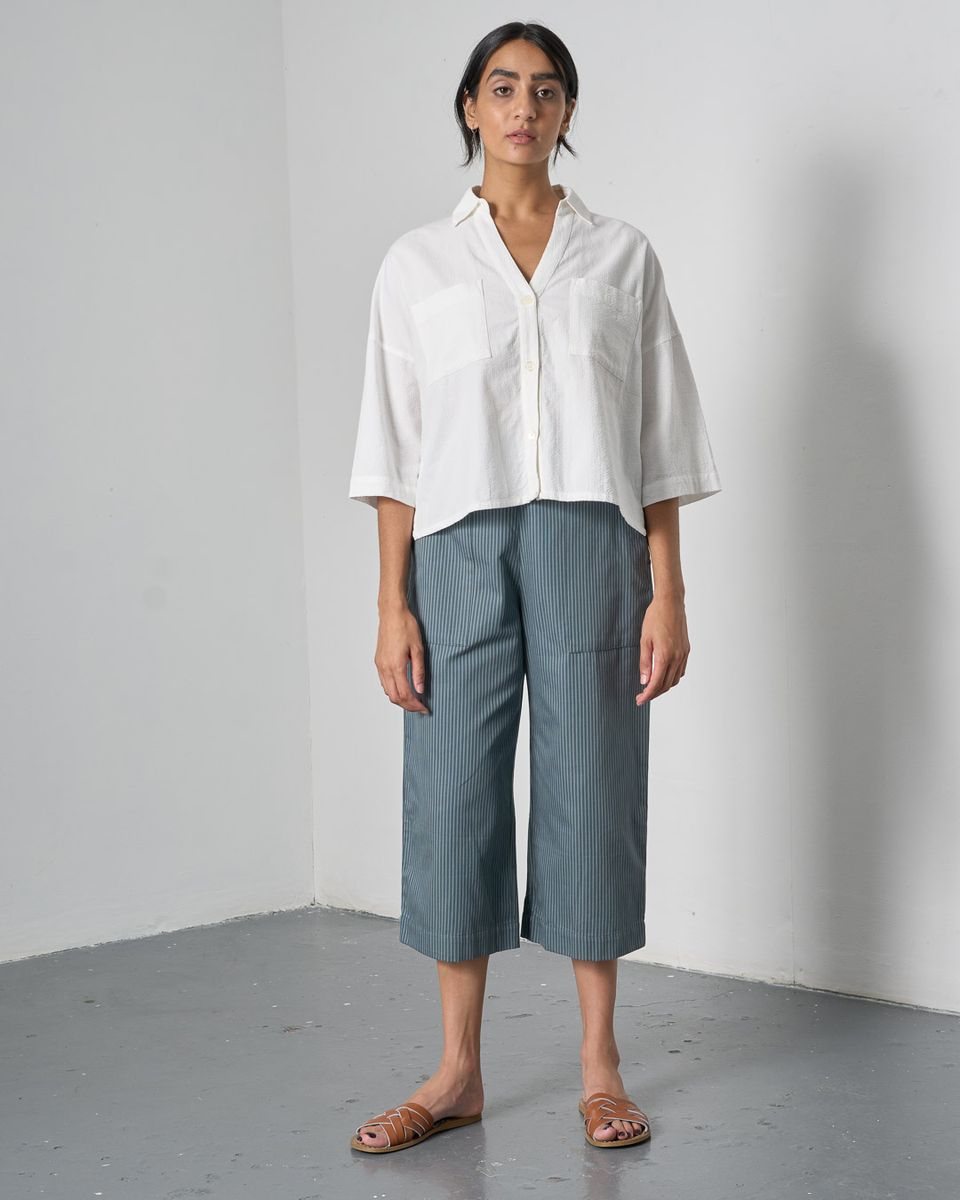 BIBICO Anna Culottes in Striped Slate