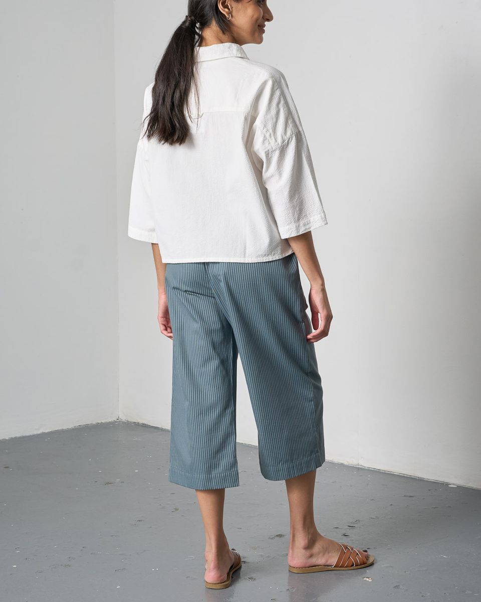 BIBICO Anna Culottes in Striped Slate