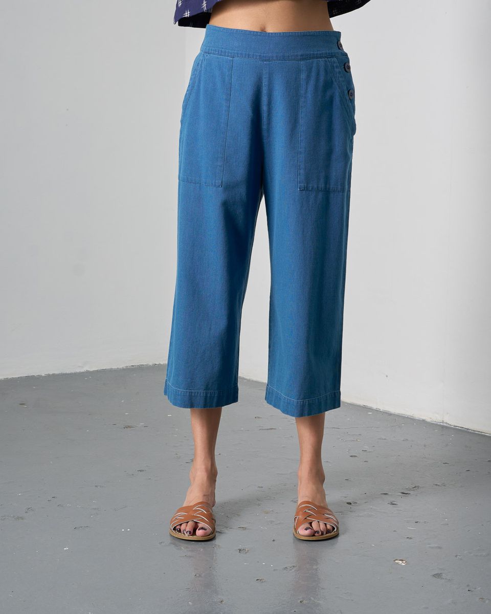 BIBICO Anna Culottes in Textured Denim