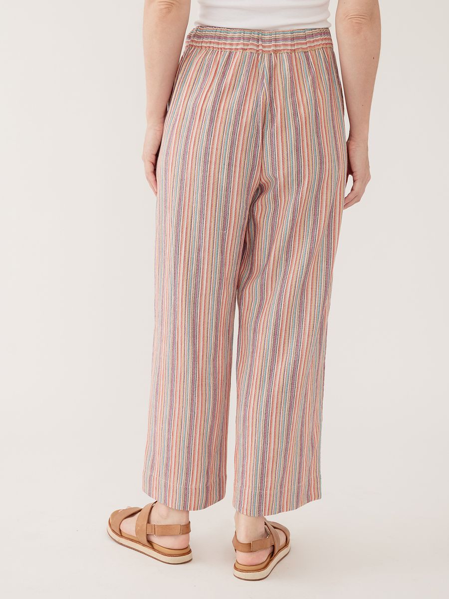Mata Traders Emmy Drawstring Pant in Confetti Stripe