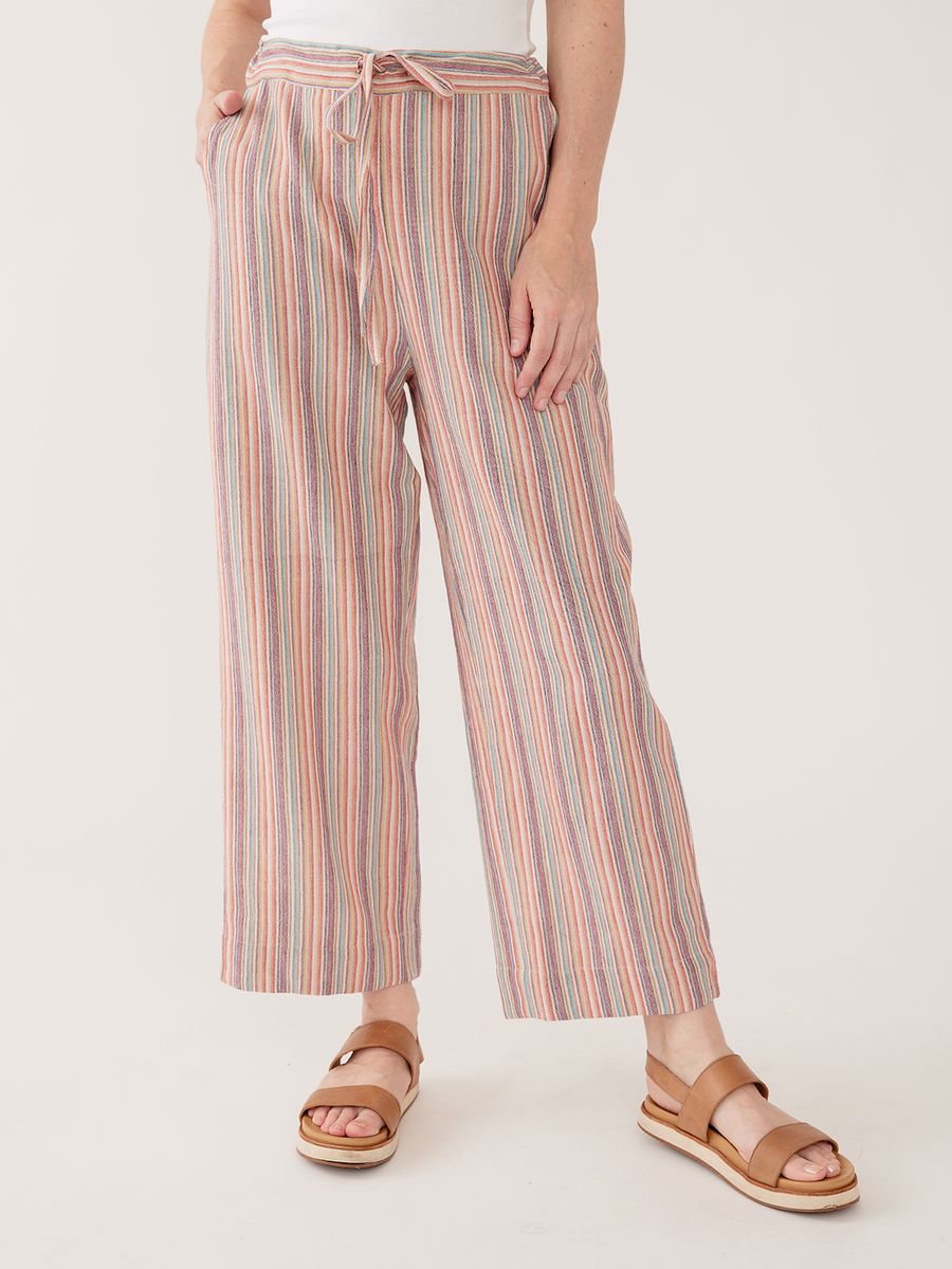 Mata Traders Emmy Drawstring Pant in Confetti Stripe