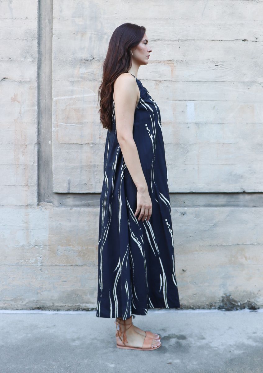 BEL KAZAN Iris Dress in Black Sumi
