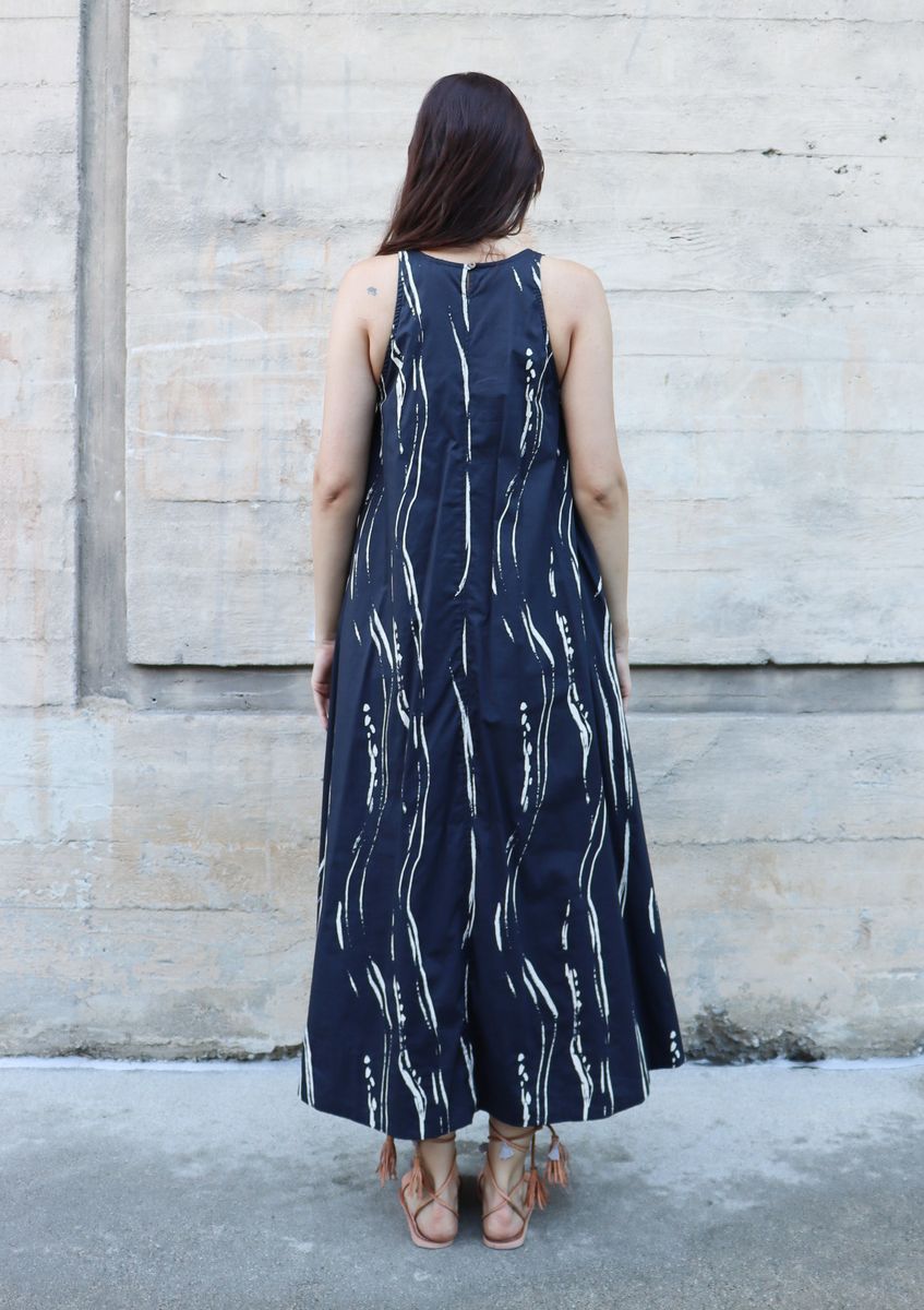 BEL KAZAN Iris Dress in Black Sumi