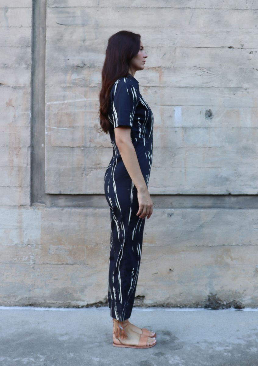 BEL KAZAN Kami Jumpsuit in Black Sumi