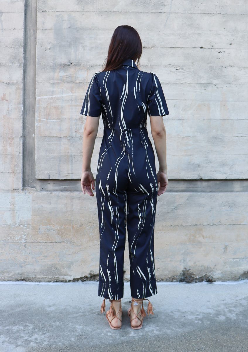 BEL KAZAN Kami Jumpsuit in Black Sumi