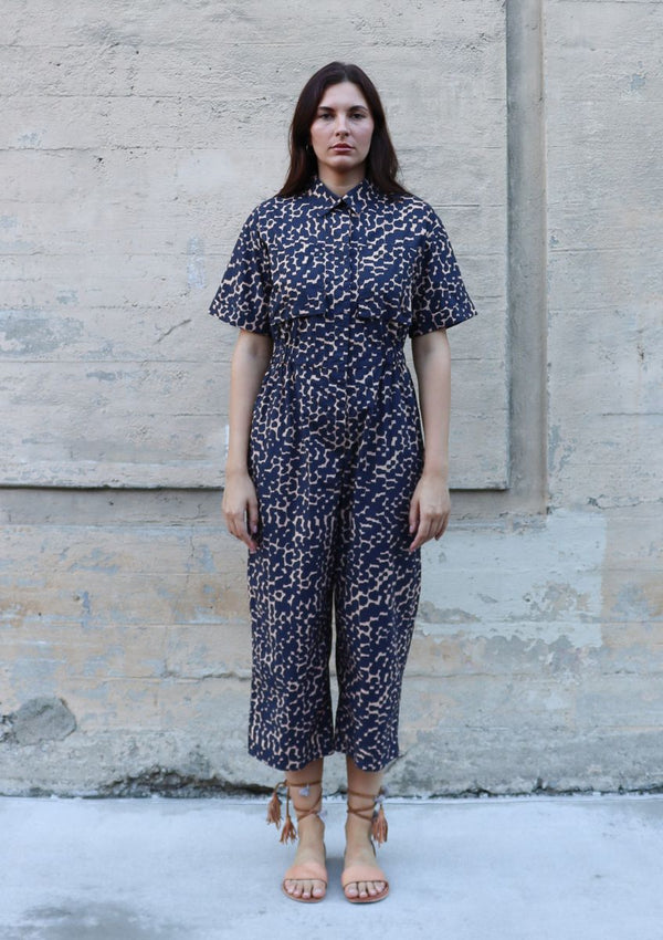 BEL KAZAN Amira Jumpsuit in Sand Strata - Adorn