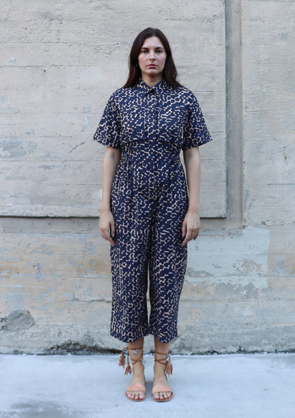BEL KAZAN Amira Jumpsuit in Sand Strata - Adorn