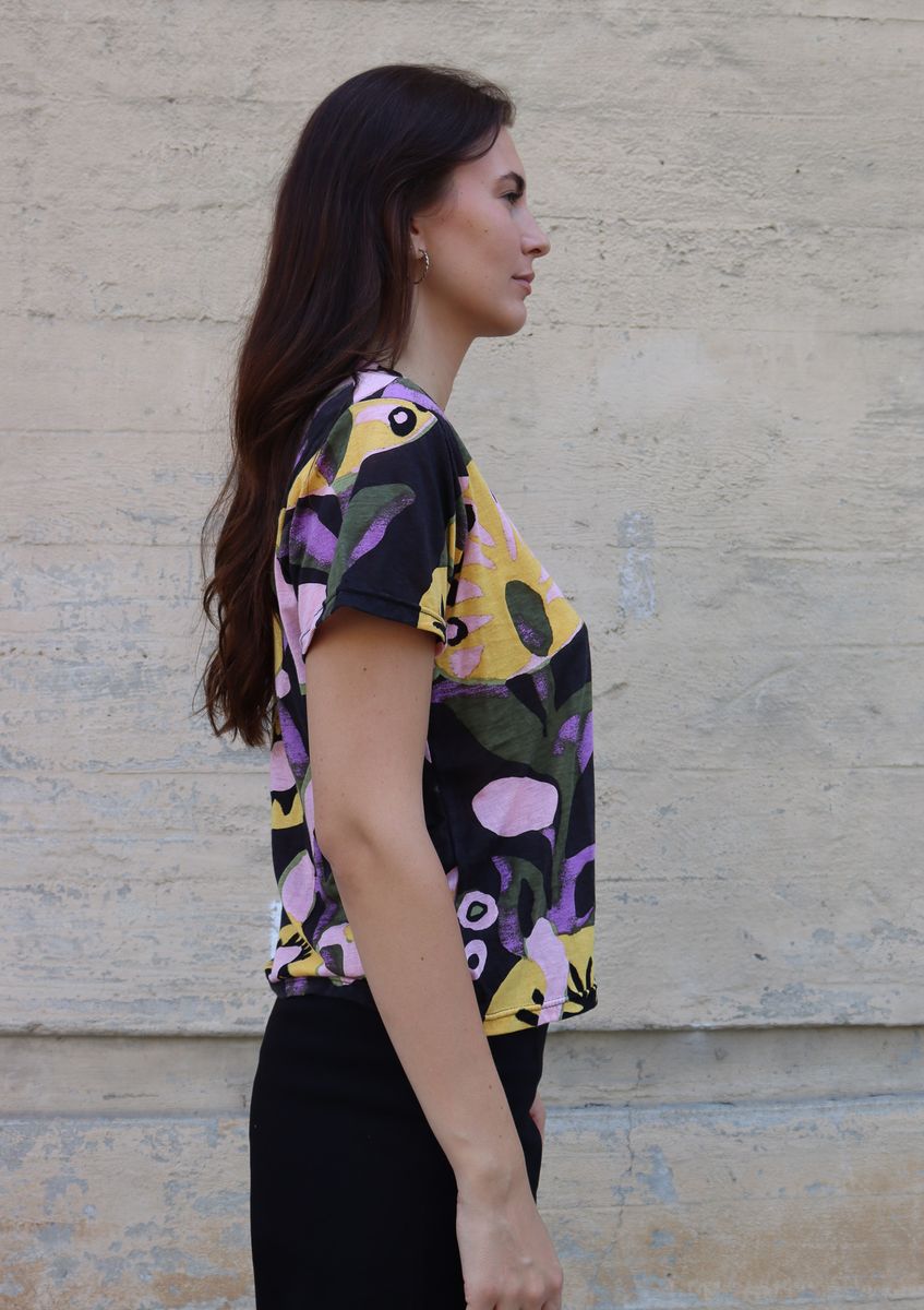 BEL KAZAN Mika Tee in Ash Velora