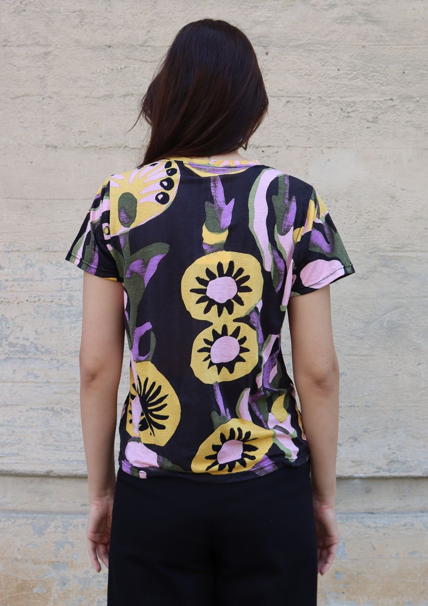 BEL KAZAN Mika Tee in Ash Velora