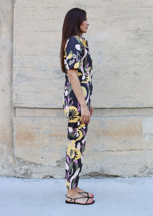 BEL KAZAN Kami Jumpsuit in Ash Velora - Adorn