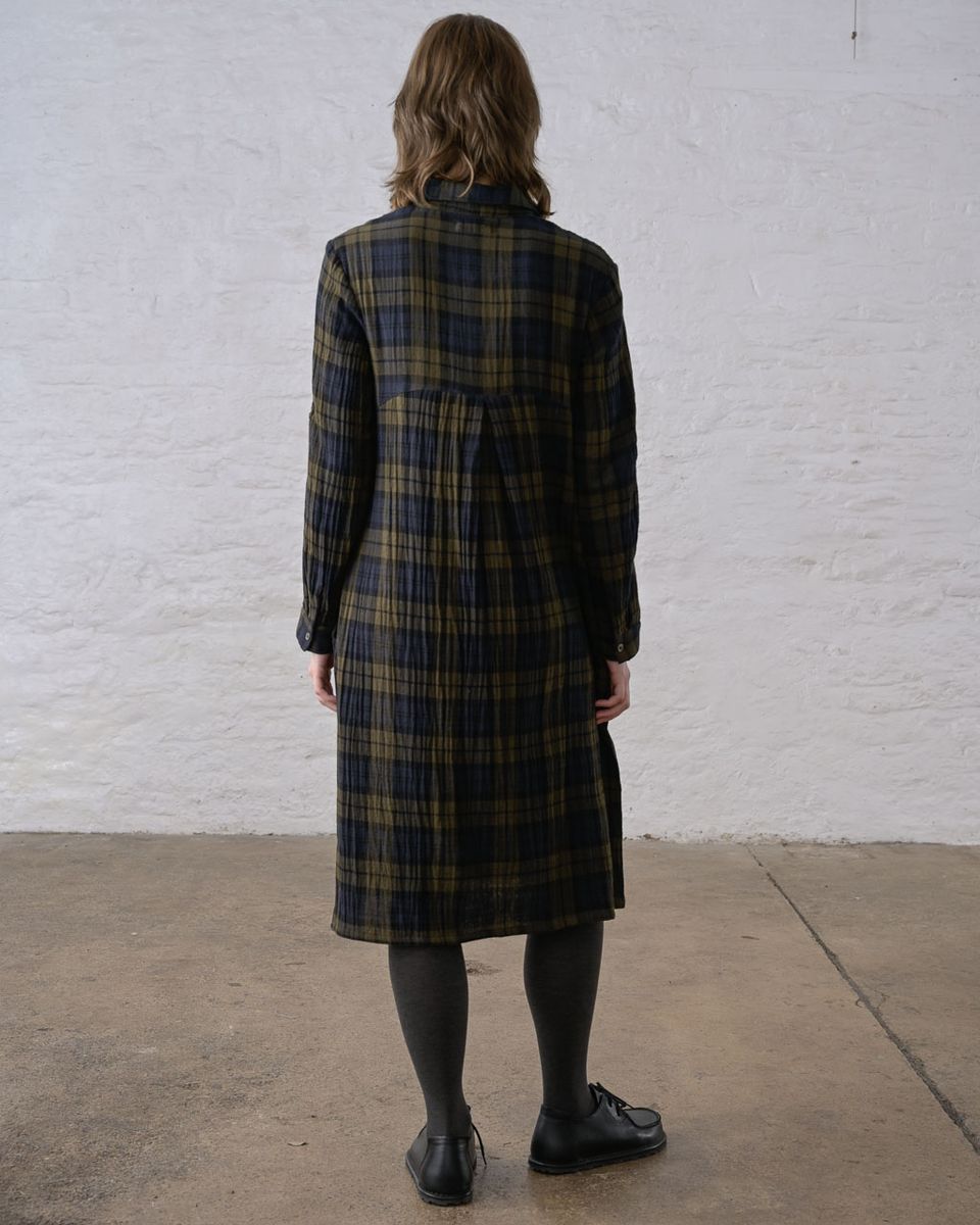 BIBICO Alexa LS Shirt Dress in Big Check