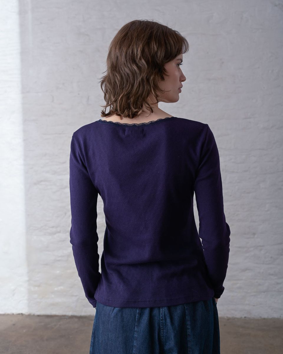 BIBICO Cali Pointelle T in Navy