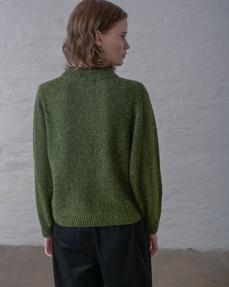 BIBICO Lou Relaxed Jumper Olive Melange