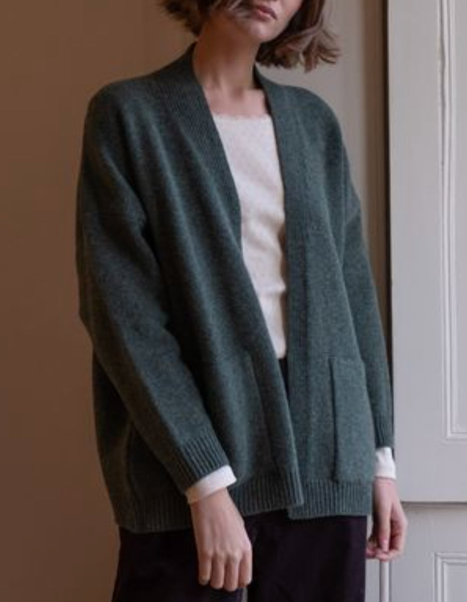 BIBICO Eve Coat Cardigan in Almond