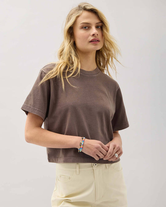 Richer Poorer Relaxed Crop Tee Mole