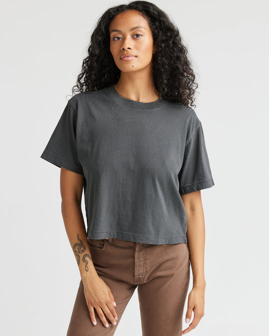 Richer Poorer Relaxed Crop Tee Stretch Limo