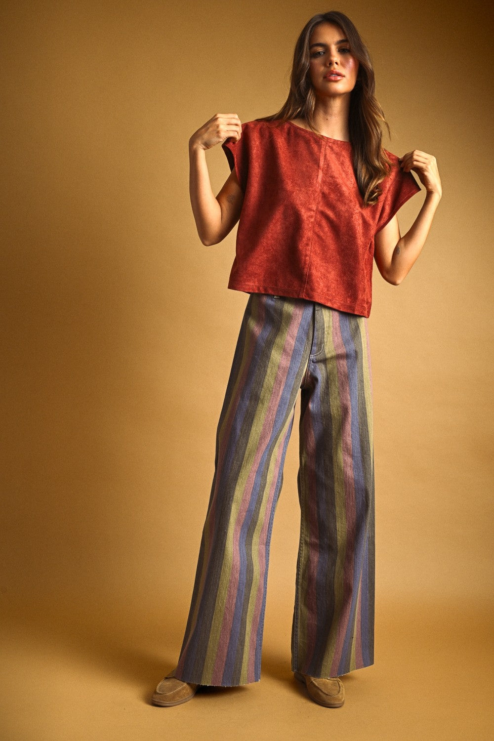DEON Suede Crop Top