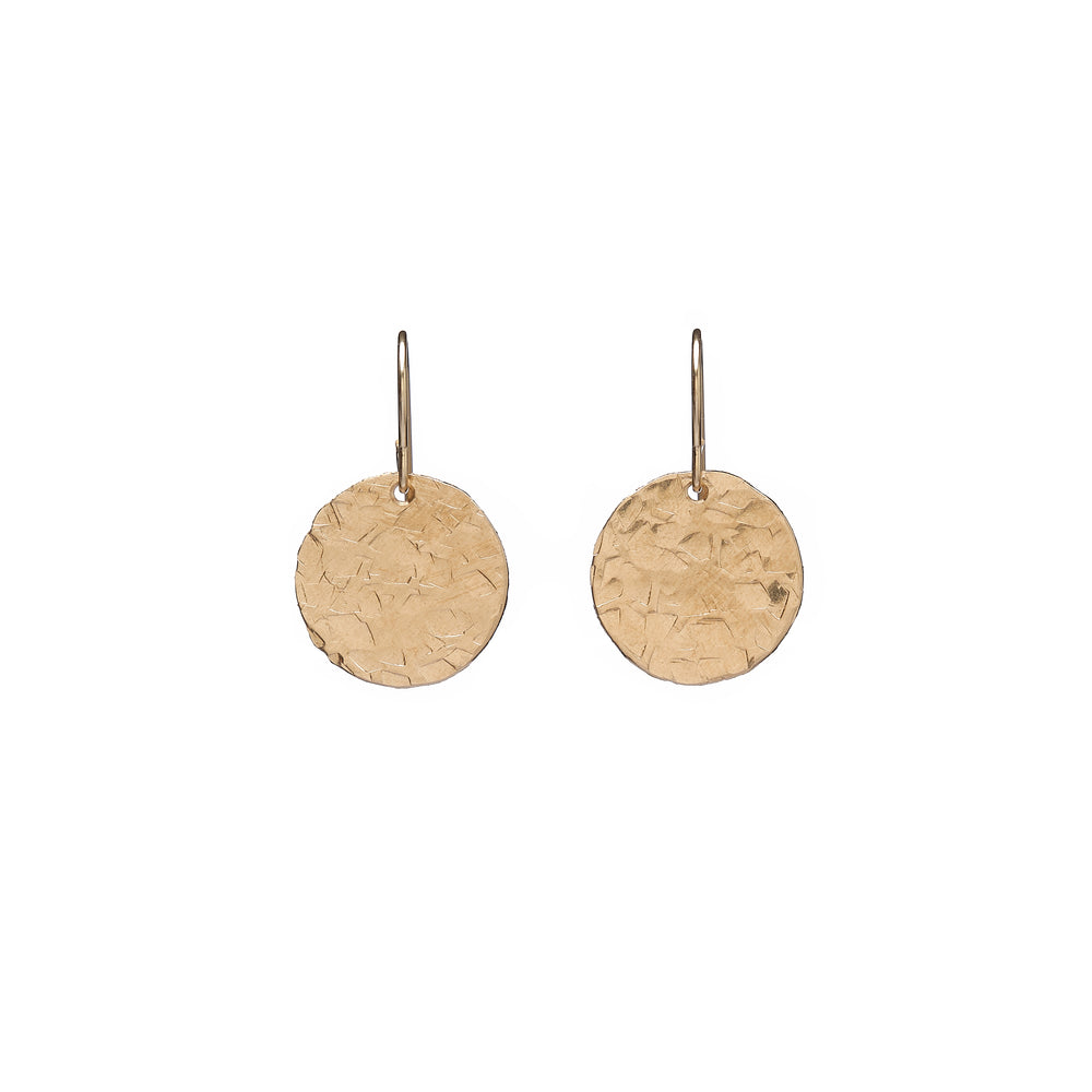 Kenda Kist Flat Disc Earrings Gold