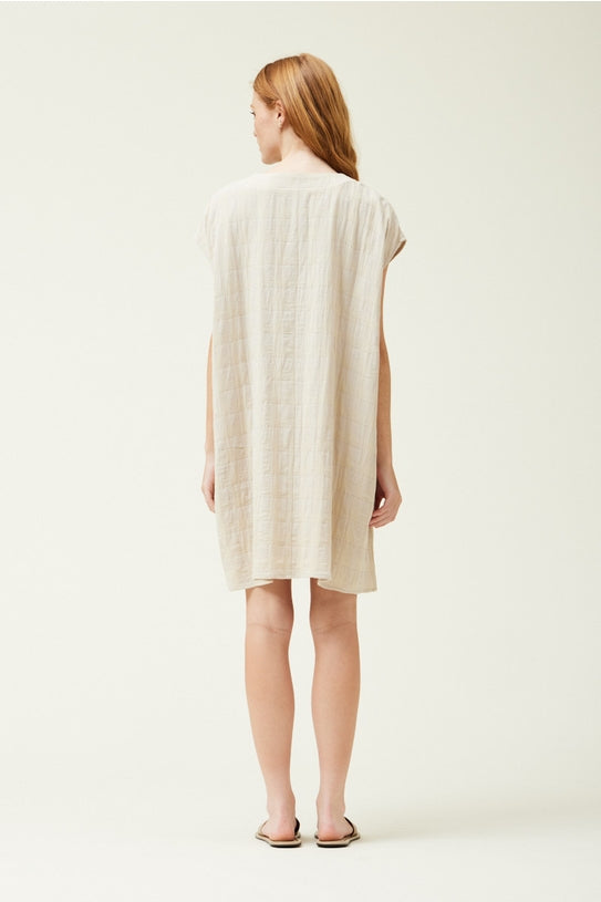 NYLAND Rowyn Gauze Gingham Relaxed Dress