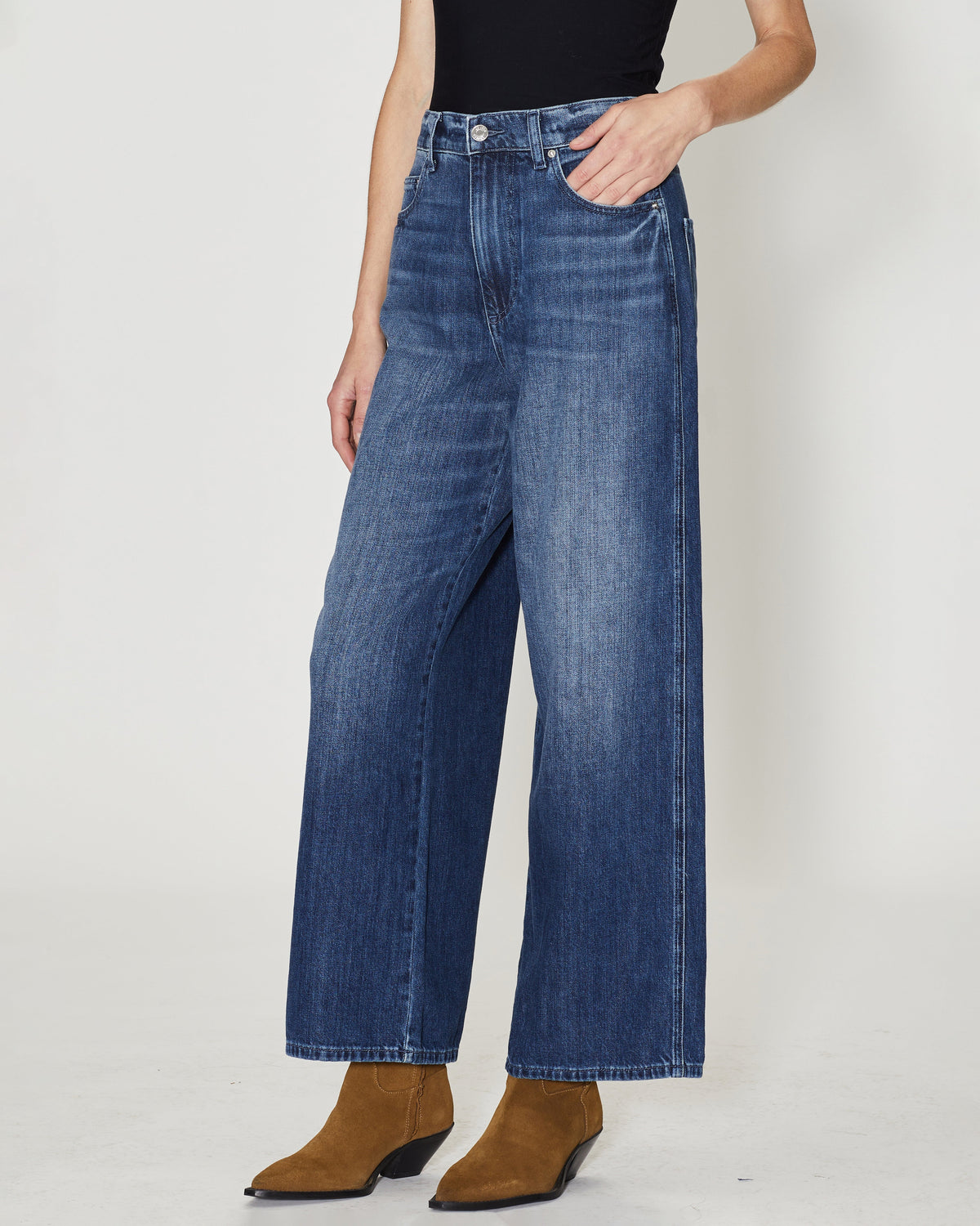 LE JEAN Juliette Wide Leg Ankle in Sierra Sky