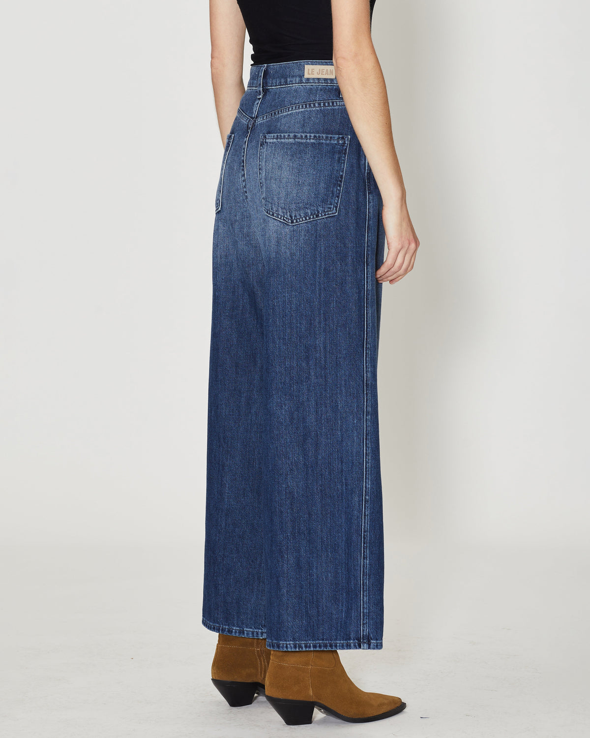 LE JEAN Juliette Wide Leg Ankle in Sierra Sky