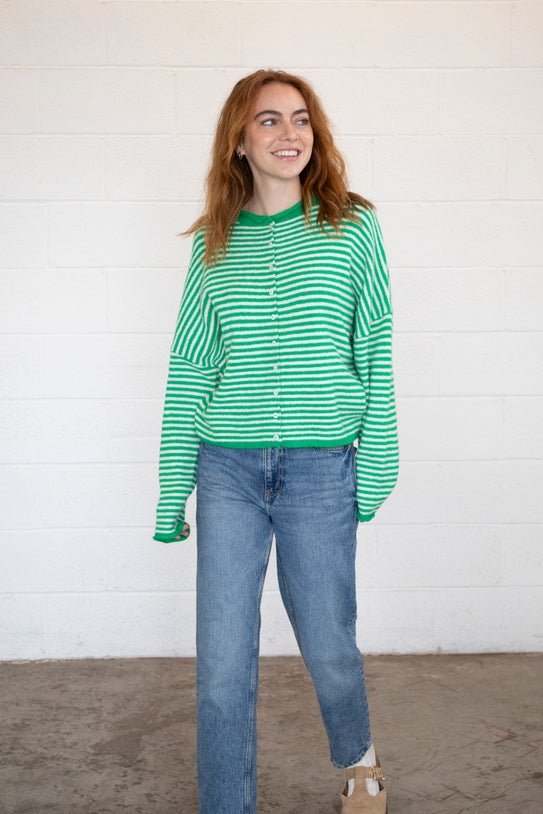 Things Between Piper Cardigan - Mini Striped