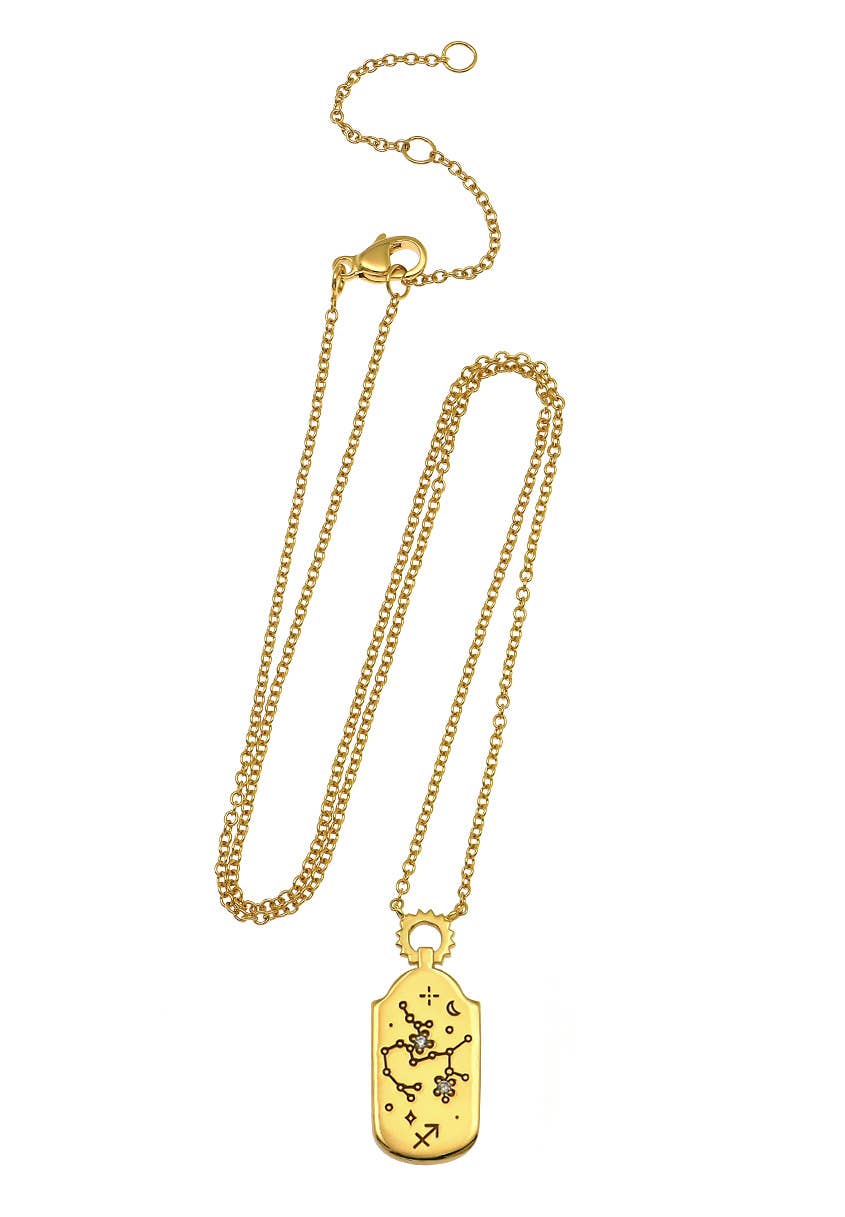 The Land of Salt Zodiac Charm Necklace