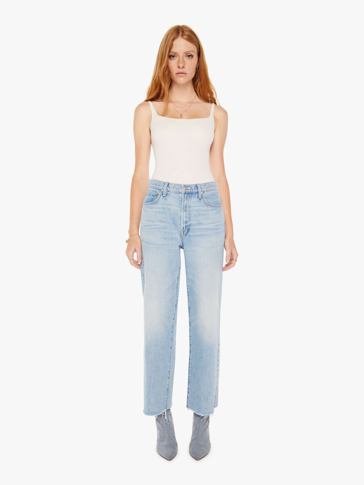 Mother The Rambler Zip Ankle Fray in I'm With The Band