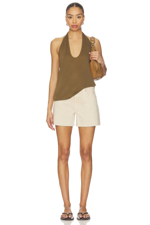 PISTOLA Kennedy Relaxed Mid Rise Cut Off in Honey