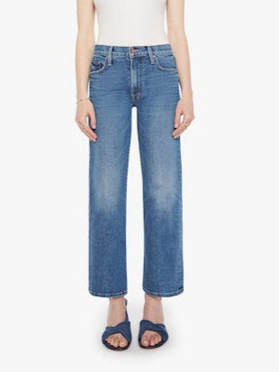 Mother Mid Rise Rambler Zip Ankle in Tambourine Man