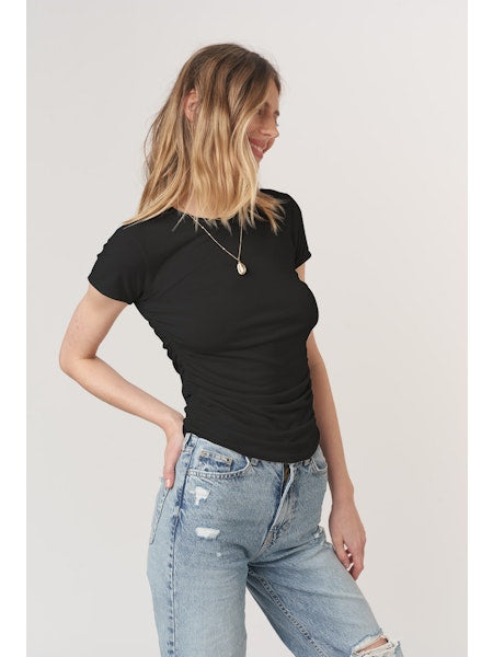 PROJECT SOCIAL T Izzie Ruched Baby Tee