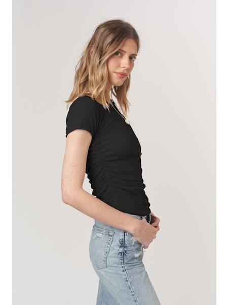 PROJECT SOCIAL T Izzie Ruched Baby Tee