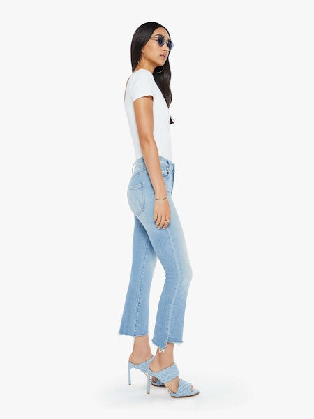 Mother Insider Crop Step Fray in Can You Dig It - Adorn Mother Insider Crop Step Fray in Can You Dig It - Adorn