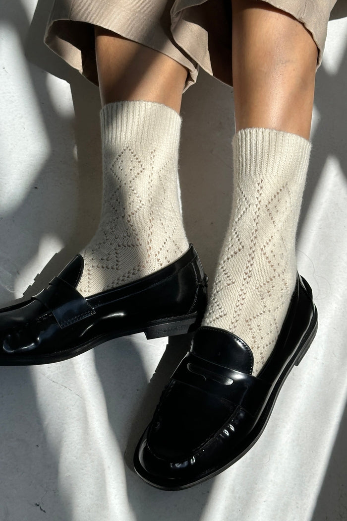 Le Bon Shoppe Cashmere Pointelle Socks