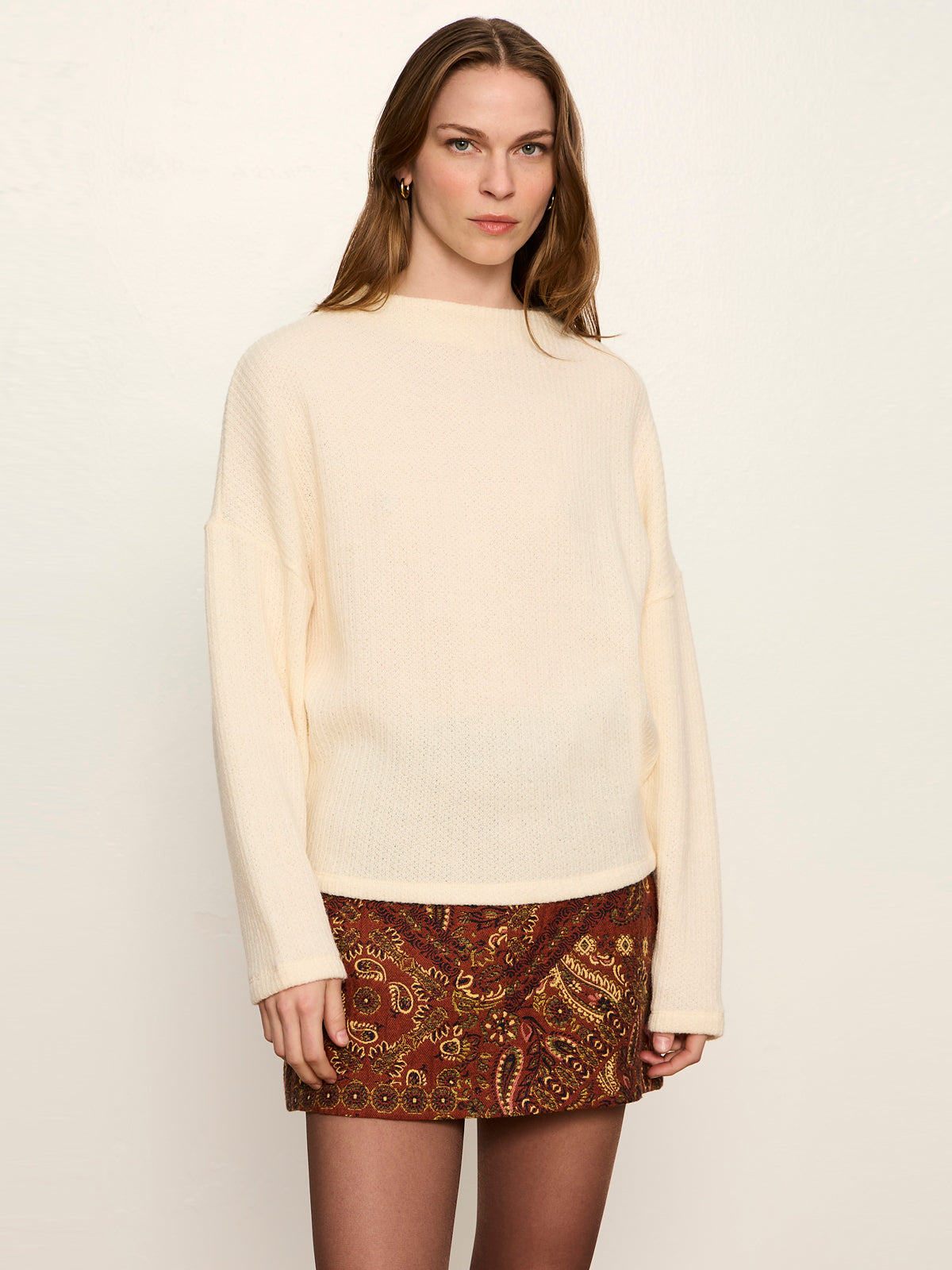 Sanctuary Ribbed Dolman Sweatshirt