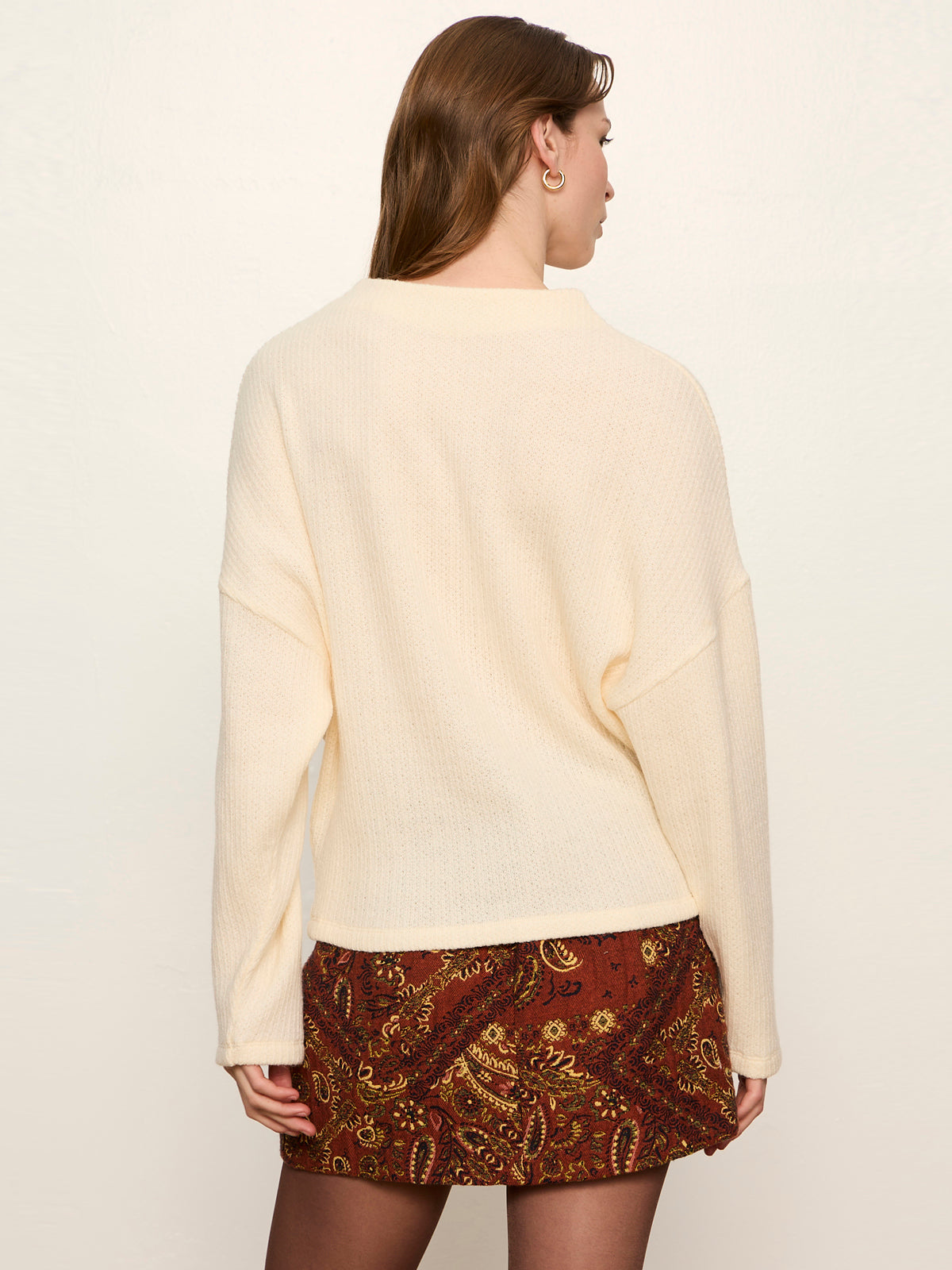 Sanctuary Ribbed Dolman Sweatshirt