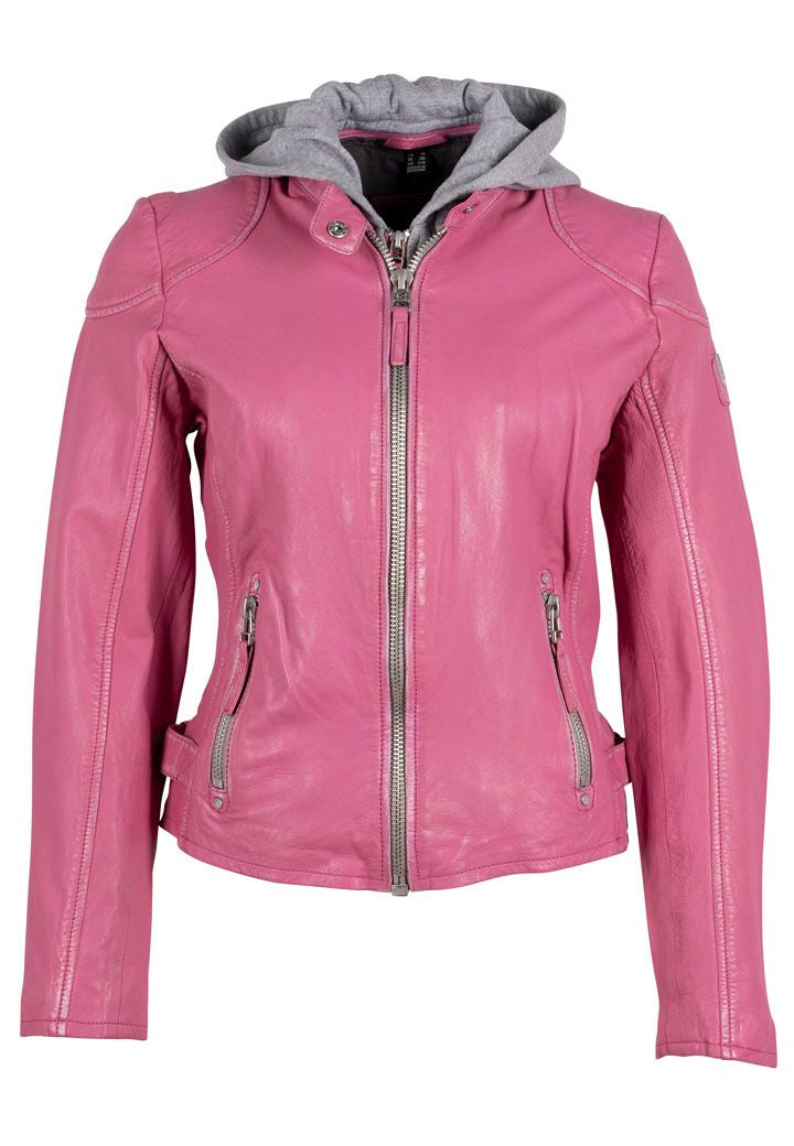 Mauritius Leather Finja RF Jacket in Pink
