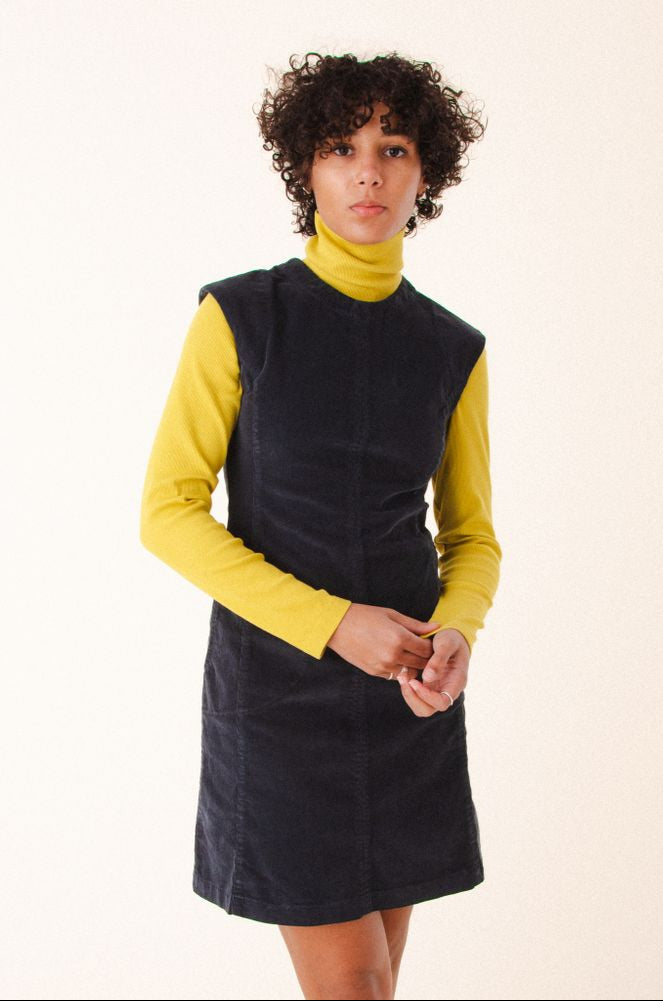 Prairie Underground Feel Form Dress Corduroy Graphite