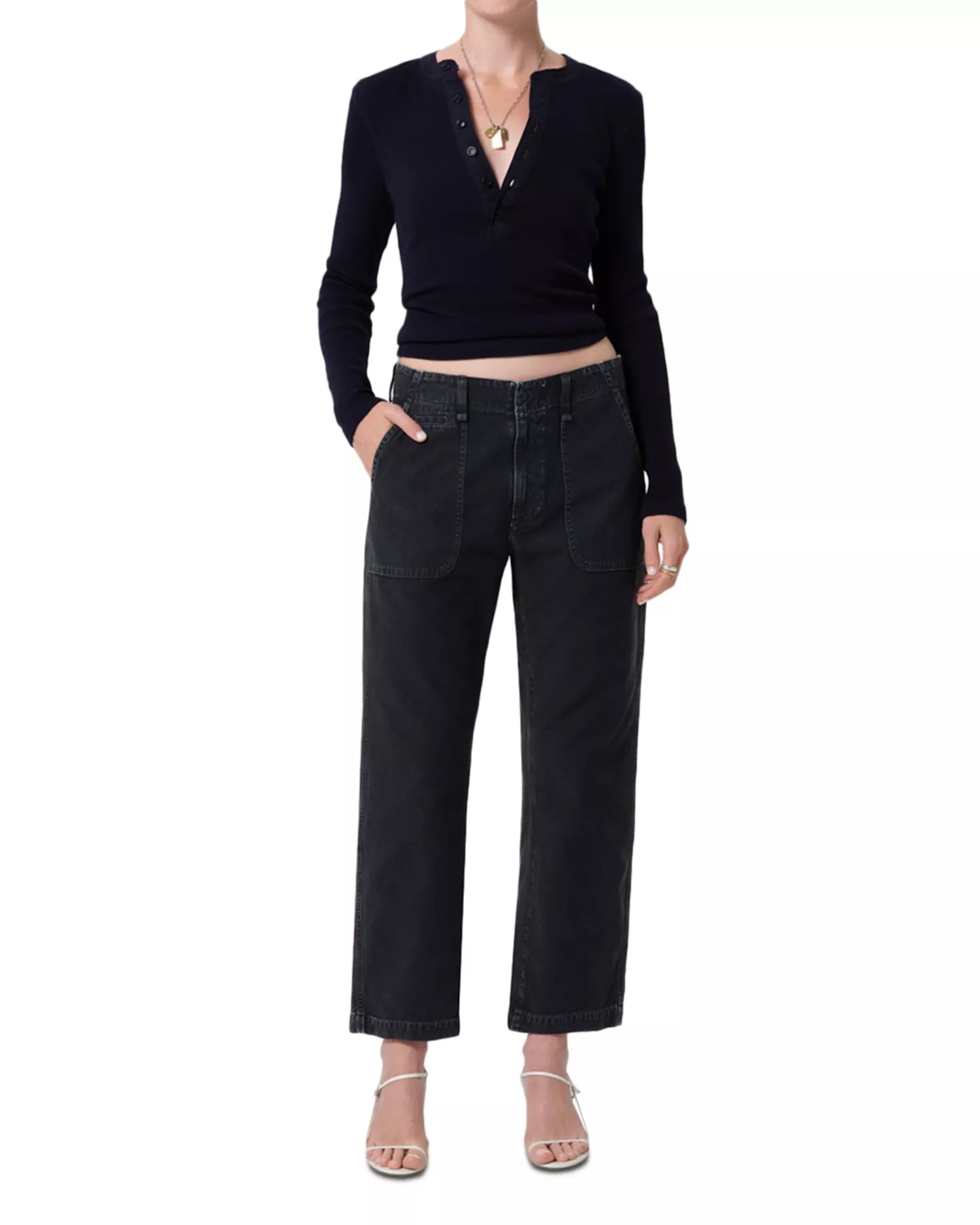 Citizens of Humanity Winslow Utility in Washed Black