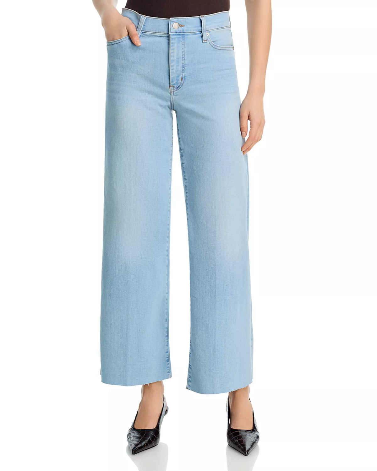 FRAME Le Slim Palazzo in Hush Raw After